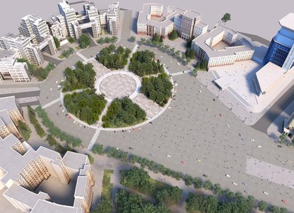 В горсовете показали, как будет выглядеть сквер на площади Свободы после реконструкции (ФОТО)