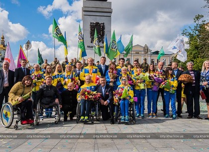 В Харькове встретили участников Паралимпийских игр в Бразилии (ФОТО)