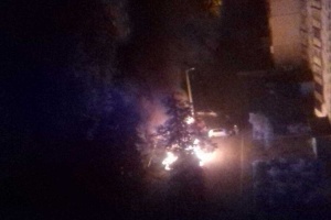 На Салтовке сожгли пять автомобилей (ФОТО) (ВИДЕО)