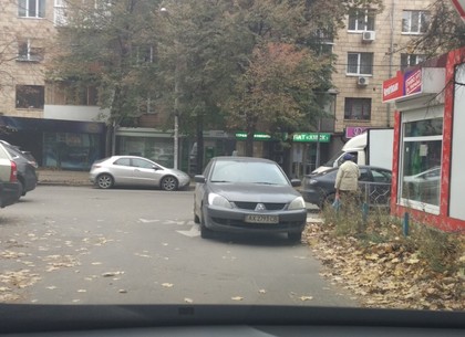 Харьковчане жалуются на автохама, который перегородил въезд во двор на Тобольской (ФОТО)