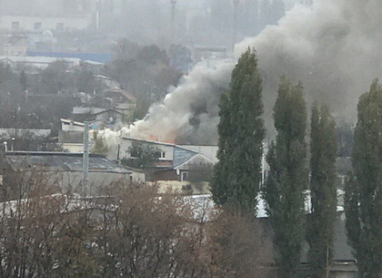 На Гагарина горит частный дом