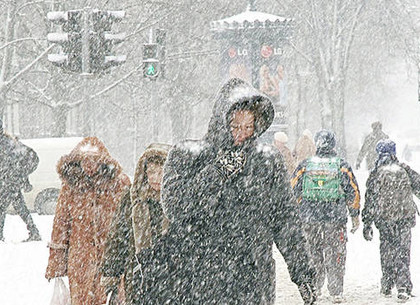 Завтра в Харькове ожидается обильный снегопад