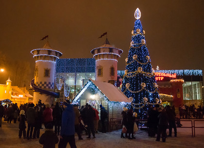 Открытие новогодней елки в парке Горького