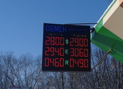 Наличные и безналичные курсы валют в Харькове на 17 января