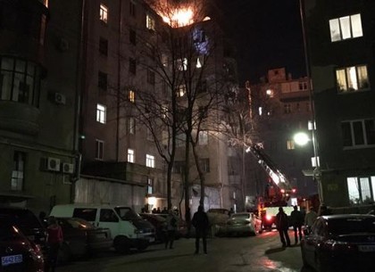 В центре Харькова горела многоэтажка
