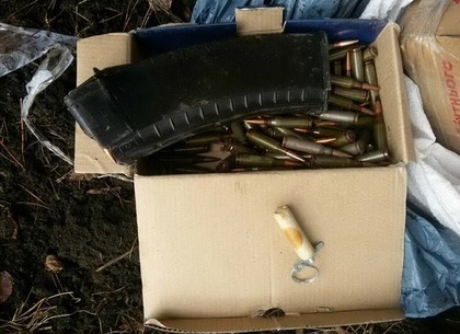 В лесополосе под Харьковом нашли тайник с боеприпасами