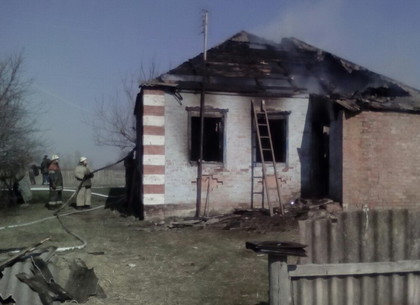 В доме под Харьковом сгорел мужчина