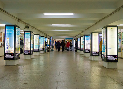 Информационные ситилайты в харьковском метро