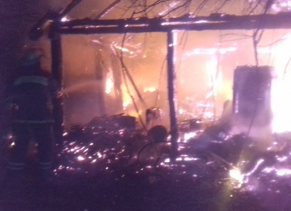 Под Харьковом пожарные спасли жилой дом от огня