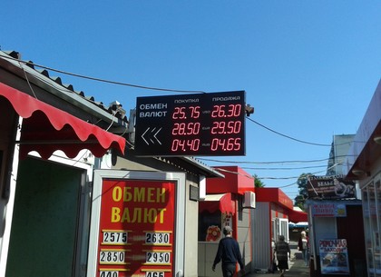 Наличные и безналичные курсы валют в Харькове на 25 мая
