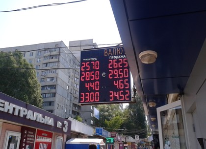 Наличные и безналичные курсы валют в Харькове на 26 мая