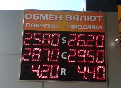 Наличные и безналичные курсы валют в Харькове на 26 июня
