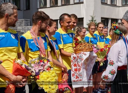 В Харькове встретили участников Дефлимпийских игр (ФОТО)