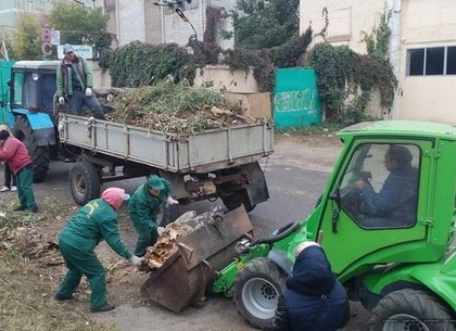 В Слободском районе Харькова провели уборку территории (ФОТО)