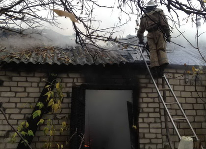 Пожарные тушили сарай, чтобы спасти дом