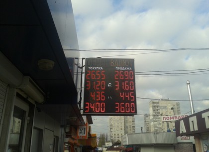 Наличные и безналичные курсы валют в Харькове на 16 ноября