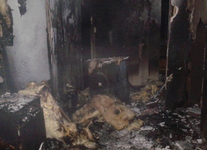 Из горящего дома вынесли двух малолетних детей (ФОТО)