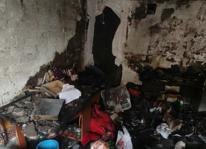 В Харькове случился пожар в общежитии