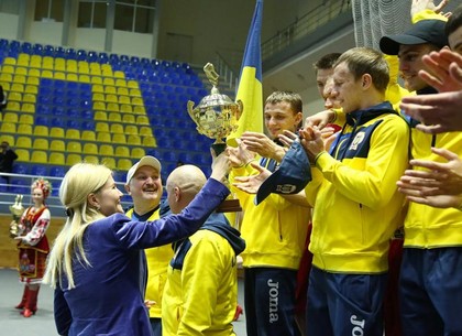 Сборная Украины одержала победу в международной матчевой встрече команд из 4-х стран