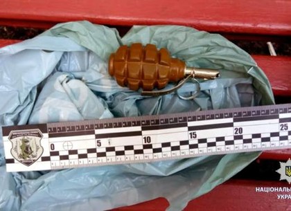 На улице полицейские обнаружили у харьковчанина гранату