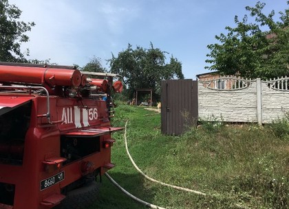 На Харьковщине спасатели ликвидировали пожар в частном доме