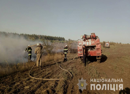 Полиция занялась расследованием масштабного пожара на свалке под Харьковом (ФОТО)
