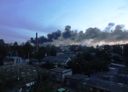 Масштабный пожар под Харьковом спасатели тушили почти шесть часов (ВИДЕО, ФОТО)
