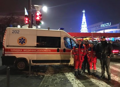 В новогоднюю ночь на площади Свободы травмировались четыре человека
