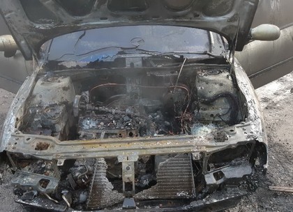 В ряду гаражных боксов сгорел Renault (ФОТО)