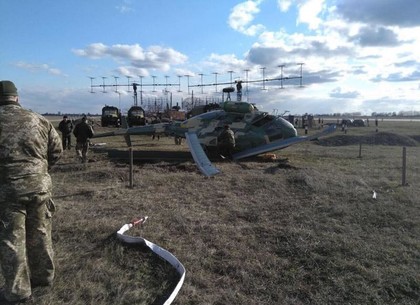 Под Харьковом чуть не упал военный вертолет