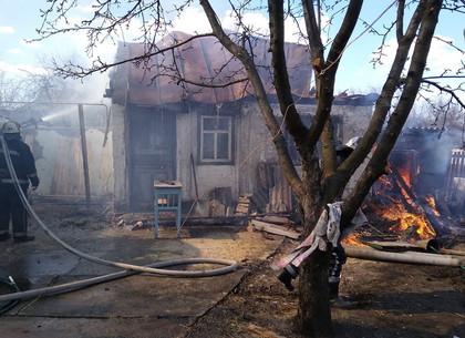 Пожарные спасали дом от горящей летней кухни (ФОТО)