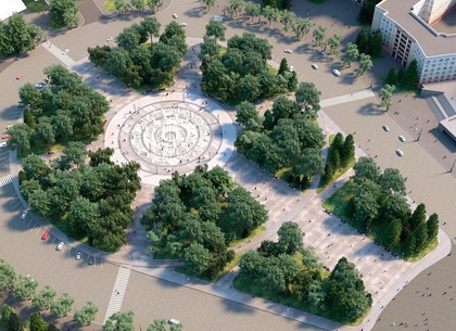 Ко Дню города харьковчанам построят самый большой сухой фонтан с подсветкой