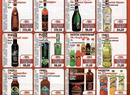Сеть супермаркетов оштрафовали за неправильную рекламу алкоголя
