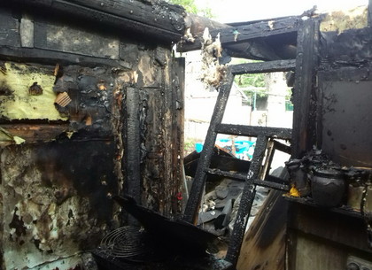 От короткого замыкания в Харькове выгорела кухня (ФОТО)