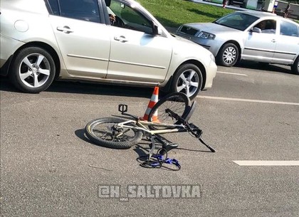 На Салтовке сбили велосипедиста (ФОТО)
