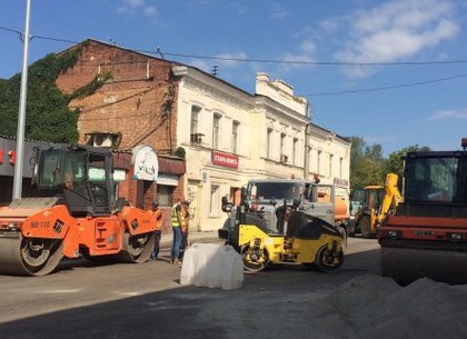 Реконструкция улицы Клочковской близится к завершению
