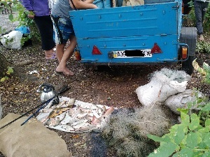 На Печенежском водохранилище задержали нарушителя с 13 кг рыбы (ФОТО)