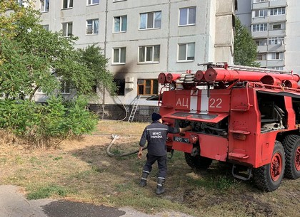 На Салтовке маршрутка не пропустила пожарную машину (ВИДЕО)