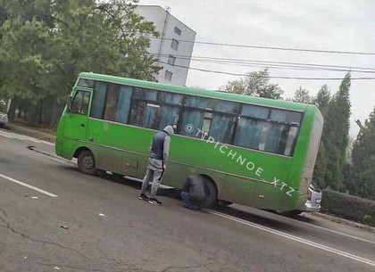 ДТП: маршрутка сбила человека (ФОТО, Обновлено)