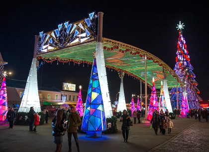 В Харькове открыли главную новогоднюю елку (ФОТО)