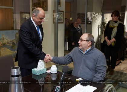 Геннадій Кернес зустрівся з новим послом Грузії в Україні (ФОТО)
