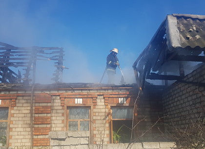 Пожарные потушили крупный пожар на частном дворе (ФОТО)