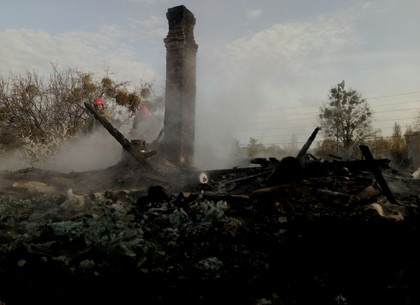 Из-за неисправной печи дотла выгорел дом в поселке Веселом (ФОТО)
