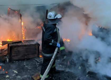 В поселке Панютино несколько пожарных дружин гасили дом на улице имени 1 мая (ФОТО)