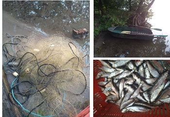 На Печенежском водохранилище задержали браконьера с двумя сотнями рыбешек