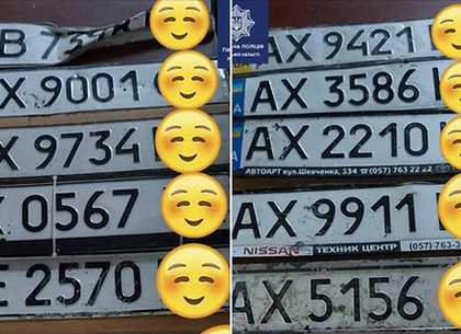 Внимание водителям: полиция увеличила коллекцию потерянных номерных знаков (ФОТО)