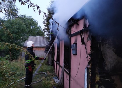 ФОТО: Пылающий дом грозил пожаром селу (ГСЧС)