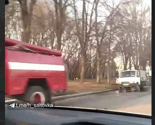 ВИДЕО: в Харькове загорелся грузовик (Telegram)