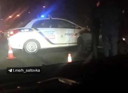 ДТП: авто полиции и легковушка не поделили Салтовское шоссе (Обновлено, Telegram)