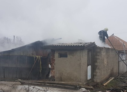 Сгорел сарай, но спасли хату: под Харьковом ликвидирован пожар (ГСЧС)